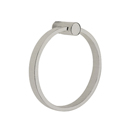 2801 - Modern Brass - Towel Ring - Modern Rosette - Satin Nickel