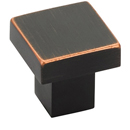 86702 - Modern Rectangular - Hunter 1.25" Knob - Oil Rubbed Bronze