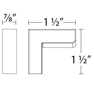 86713 - Modern Rectangular - Keaton Finger Pull - Oil Rubbed Bronze