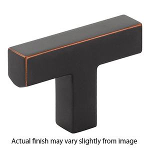 86726 - Modern Rectangular - 2" Warwick T-Knob - Oil Rubbed Bronze