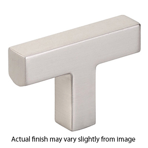 86726 - Modern Rectangular - 2" Warwick T-Knob - Satin Nickel