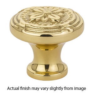 86278 - Ribbon & Reed - 1.75" Cabinet Knob - Polished Brass