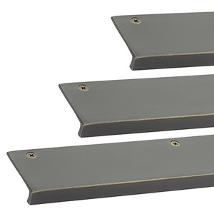 Rustic Modern Edge Pull - Medium Bronze