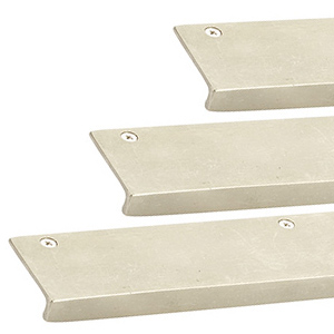 Rustic Modern Edge Pull - White Bronze