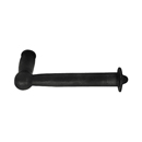 2303-6 - Sandcast Bronze - Bar Paper Holder - Type 6 Rosette - Flat Black