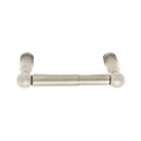 2304-2 - Sandcast Bronze - Spring Rod Paper Holder - Type 2 Rosette - Tumbled White Bronze