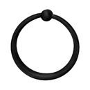 2301-6 - Sandcast Bronze - Towel Ring - Type 6 Rosette - Flat Black