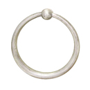 2301-2 - Sandcast Bronze - Towel Ring - Type 2 Rosette - Tumbled White Bronze