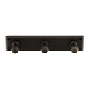 2307 - Sandcast Bronze - 3 Hooks w/Rectangular Plate - Medium Bronze