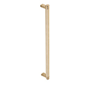 12" cc Select Knurled Appliance Rectangular Pull - Satin Brass