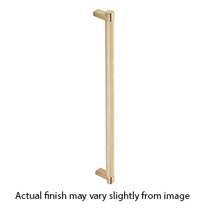 36" cc Select Knurled Appliance Rectangular Pull - Satin Brass