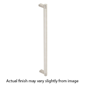 18" cc Select Knurled Appliance Rectangular Pull - Satin Nickel