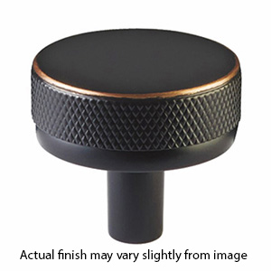 1-1/4" Select Knurled Cabinet Knob - Oil Rubbed Bronze