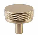 1-1/4" Select Knurled Cabinet Knob - Satin Brass