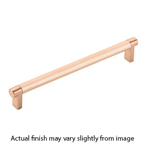 12" cc Select Knurled Cabinet Rectangular Pull - Satin Copper