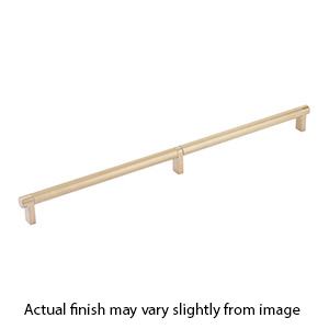 36" cc Select Knurled Cabinet Rectangular Pull - Satin Brass