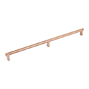 16" cc Select Knurled Cabinet Rectangular Pull - Satin Copper