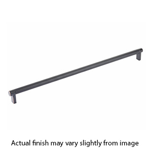 18" cc Select Knurled Cabinet Rectangular Pull - Oil Rubbed Bronze