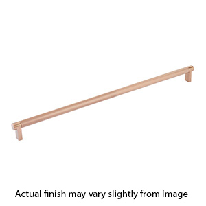 18" cc Select Knurled Cabinet Rectangular Pull - Satin Copper