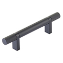 3.5" cc Select Knurled Cabinet Bar Pull - Flat Black