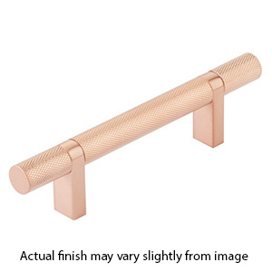 3.5" cc Select Knurled Cabinet Bar Pull - Satin Copper