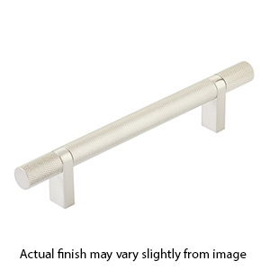 6" cc Select Knurled Cabinet Bar Pull - Satin Nickel