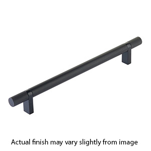 10" cc Select Knurled Cabinet Bar Pull - Flat Black