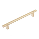 8" cc Select Knurled Cabinet Bar Pull - Satin Brass