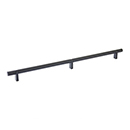 16" cc Select Knurled Cabinet Bar Pull - Flat Black