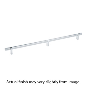 20" cc Select Knurled Cabinet Bar Pull - Polished Chrome