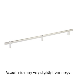 20" cc Select Knurled Cabinet Bar Pull - Polished Nickel