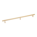 16" cc Select Knurled Cabinet Bar Pull - Satin Brass