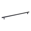 18" cc Select Knurled Cabinet Bar Pull - Flat Black