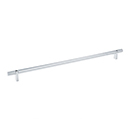 18" cc Select Knurled Cabinet Bar Pull - Polished Chrome