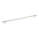 18" cc Select Knurled Cabinet Bar Pull - Polished Nickel