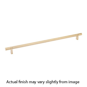 18" cc Select Knurled Cabinet Bar Pull - Satin Brass