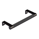 5.25" cc Select Knurled Cabinet Edge Pull - Flat Black