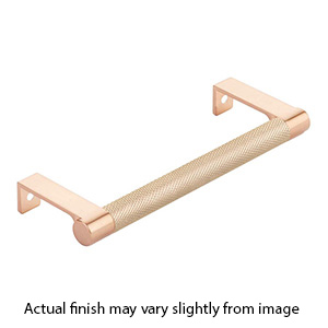 5.25" cc Select Knurled Cabinet Edge Pull - Satin Copper