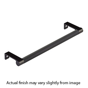 12.25" cc Select Knurled Cabinet Edge Pull - Flat Black