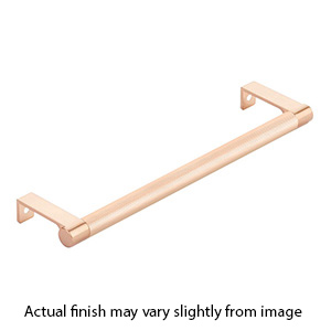 10.25" cc Select Knurled Cabinet Edge Pull - Satin Copper