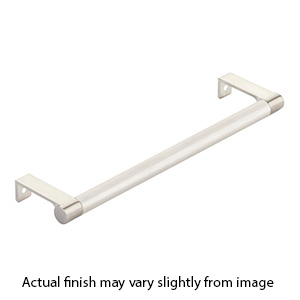 10.25" cc Select Knurled Cabinet Edge Pull - Satin Nickel