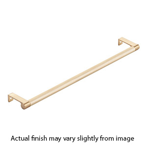 18.25" cc Select Knurled Cabinet Edge Pull - Satin Brass