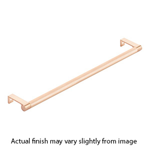 18.25" cc Select Knurled Cabinet Edge Pull - Satin Copper