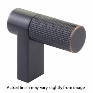 1-1/2" Select Knurled Cabinet Finger Pull - Oil Rubbed Bronze