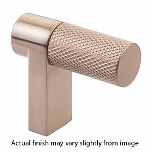 2" Select Knurled Cabinet Finger Pull - Satin Copper