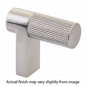 2" Select Knurled Cabinet Finger Pull - Satin Nickel