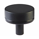 1-1/4" Select Smooth Cabinet Knob - Flat Black