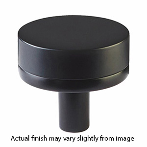 1-1/4" Select Smooth Cabinet Knob - Flat Black