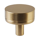 1-1/4" Select Smooth Cabinet Knob - Satin Brass