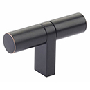 2-1/4" Select Bar Smooth Cabinet T-Knob - Oil Rubbed Bronze